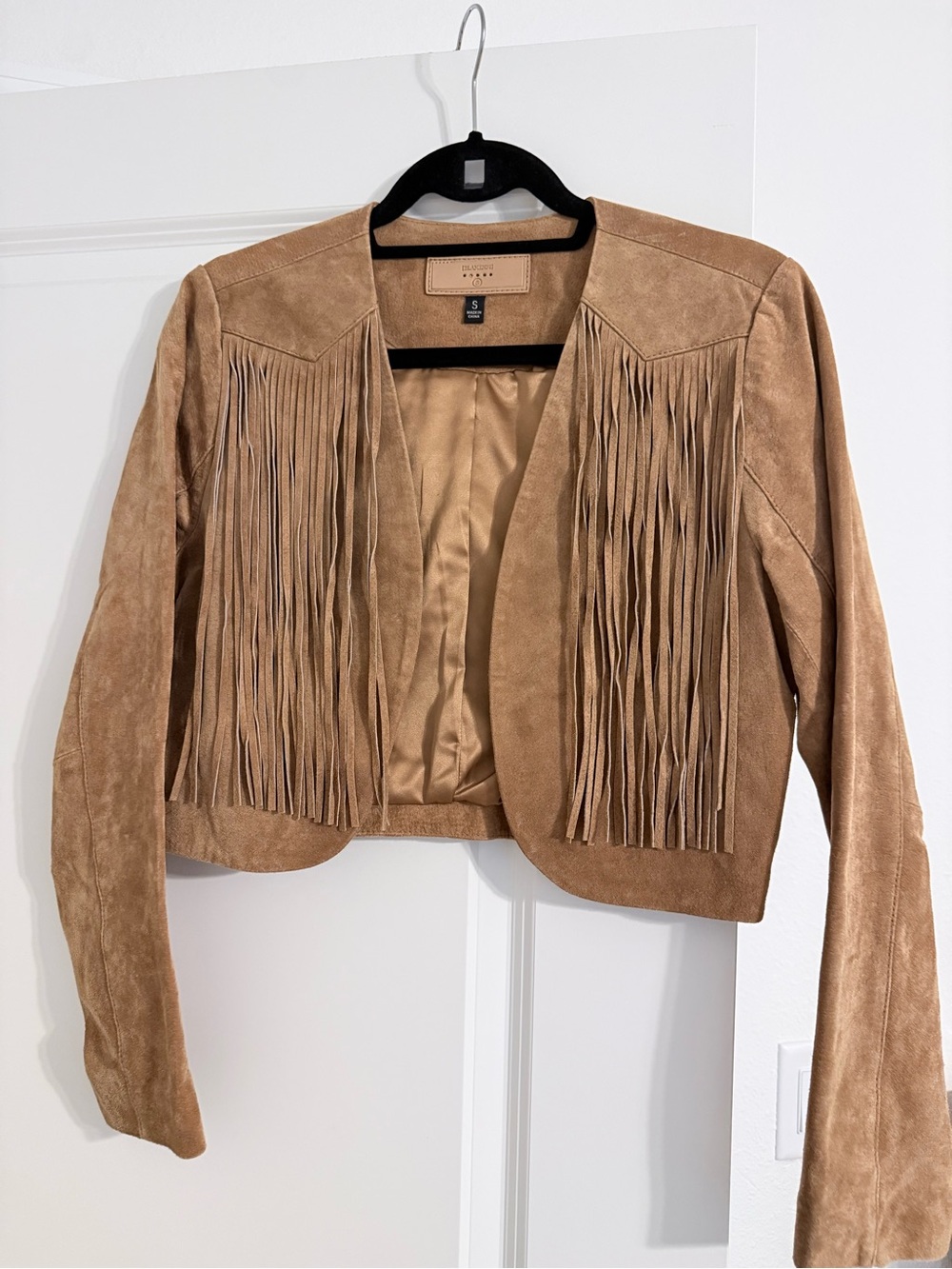 Suede fringe suede jacket blanknyc size small